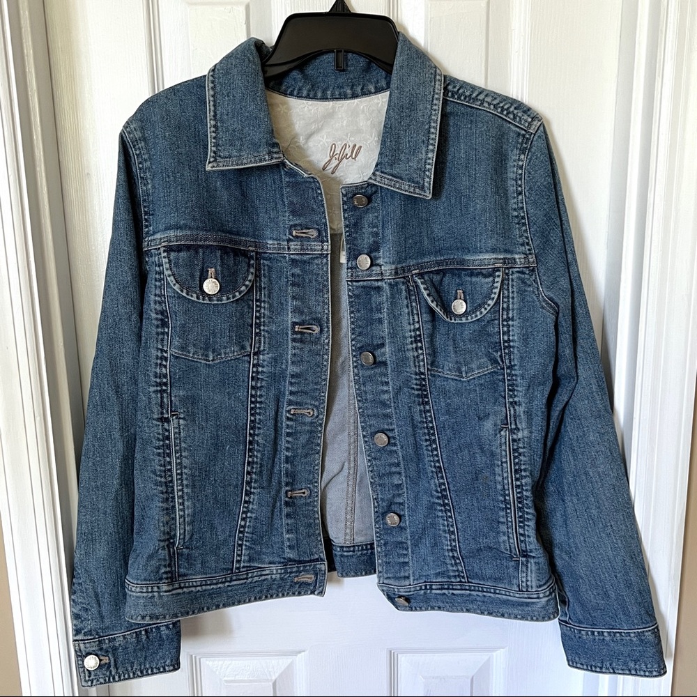 J. Jill Stretch Denim Jacket